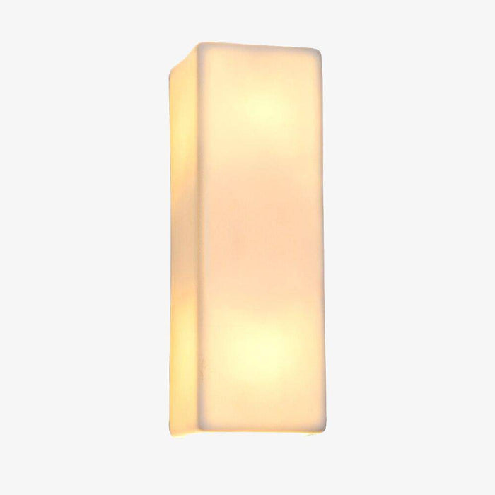 Ceramic geometric wall light