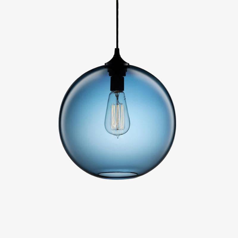 Multicolor glass ball pendant