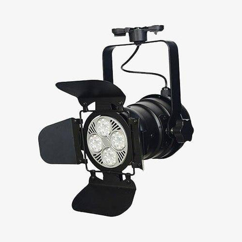 Lighting Corner Sipario Spot Metal LED Spotlight, Cinema Style, Black