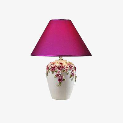 Floral bedside lamp
