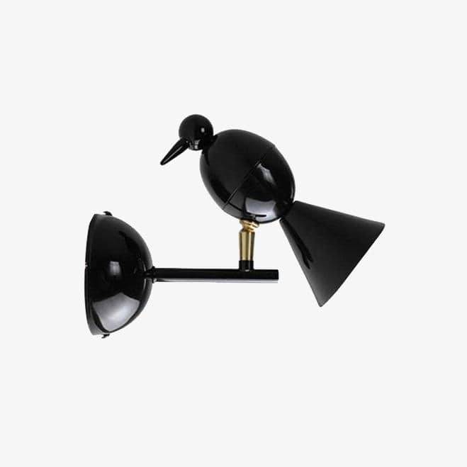 Geometric bird wall light
