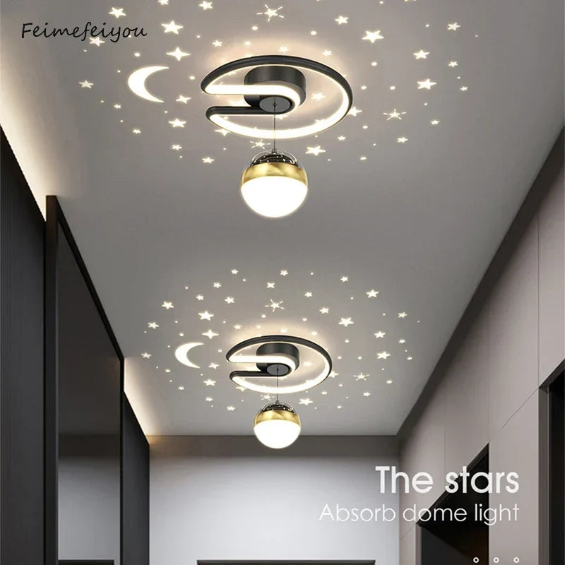 Black aluminum flush mount