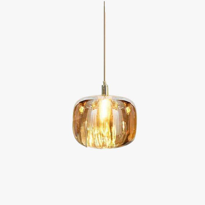 Glass pendant light