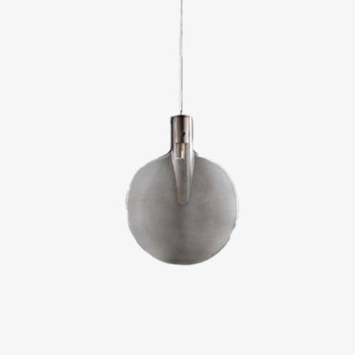 Colored glass disc LED pendant light
