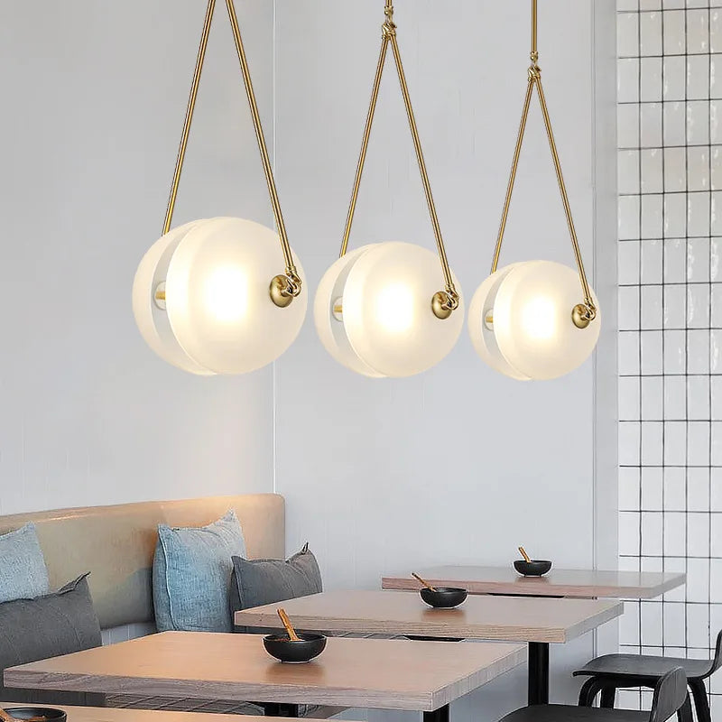 Nordic glass loft pendant