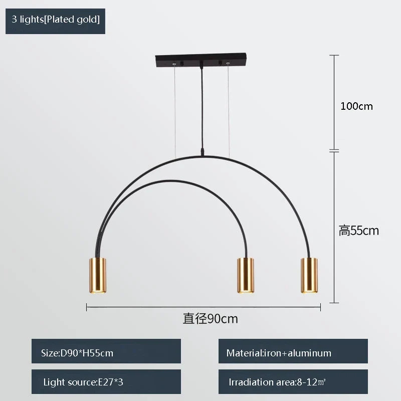 Modern Multi-Light Pendant, view 19