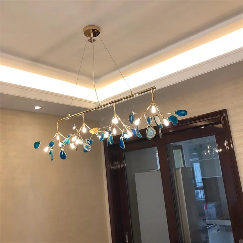 Colored Agate Chandelier, view 6