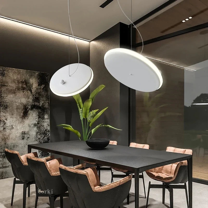 Minimal White Pendant, view 4