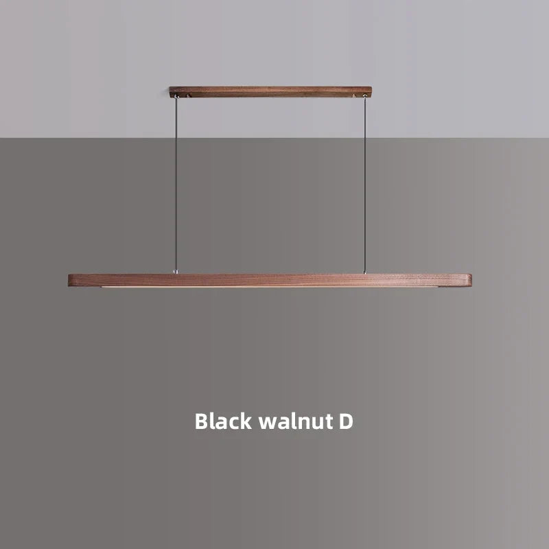 Wood Linear LED Pendant, view 7