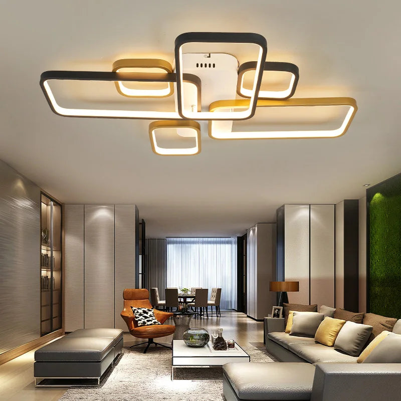 Black gold ceiling light