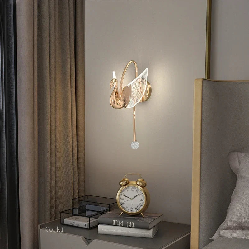 Pink gold sconce