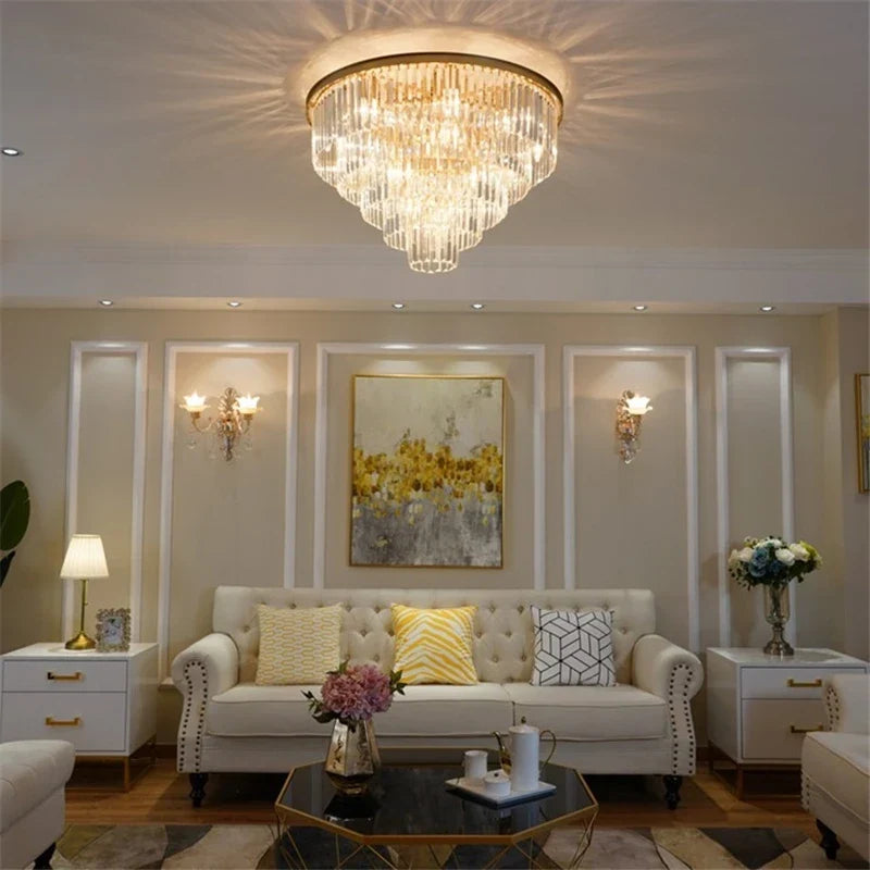 Crystal ceiling light