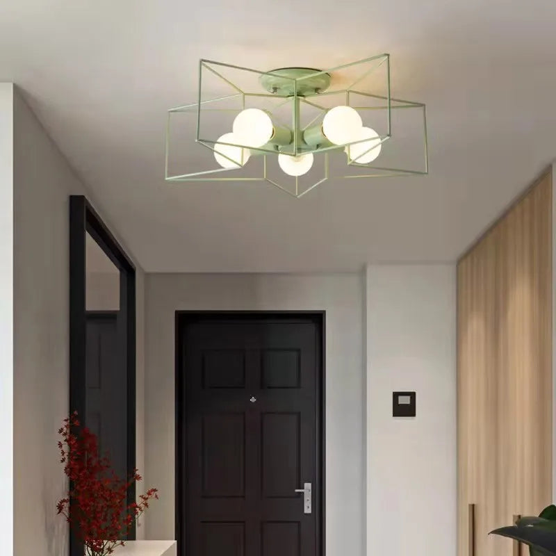 Star shaped ceiling light