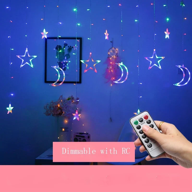 Christmas LED pendant in a living room