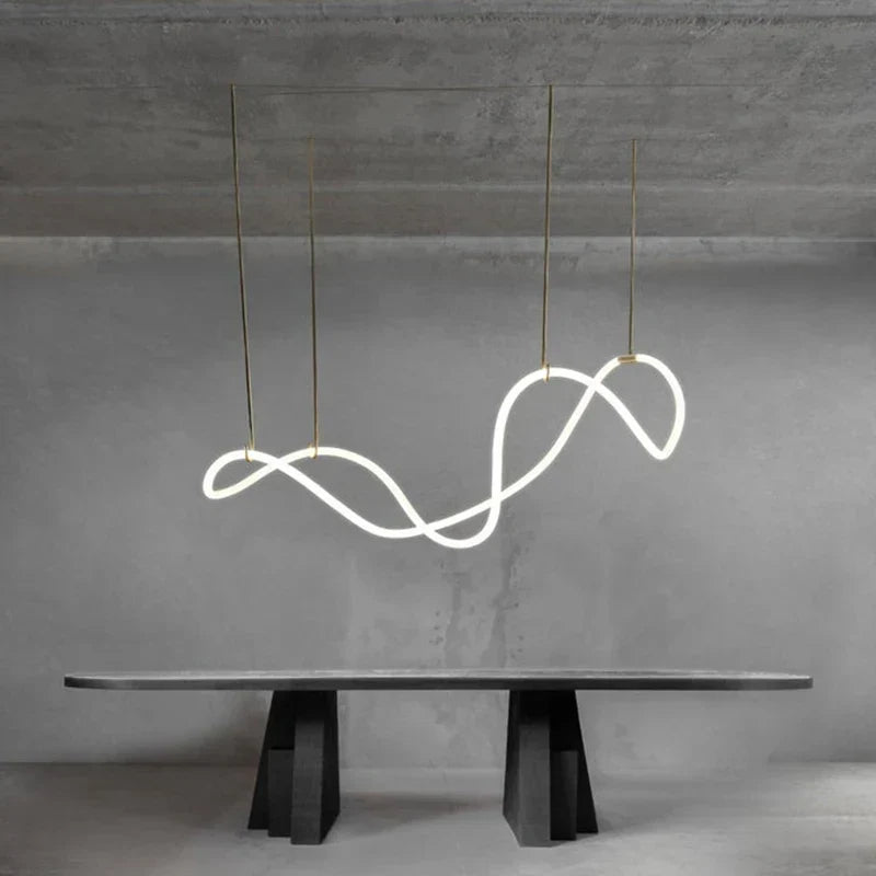 Music notes chandelier