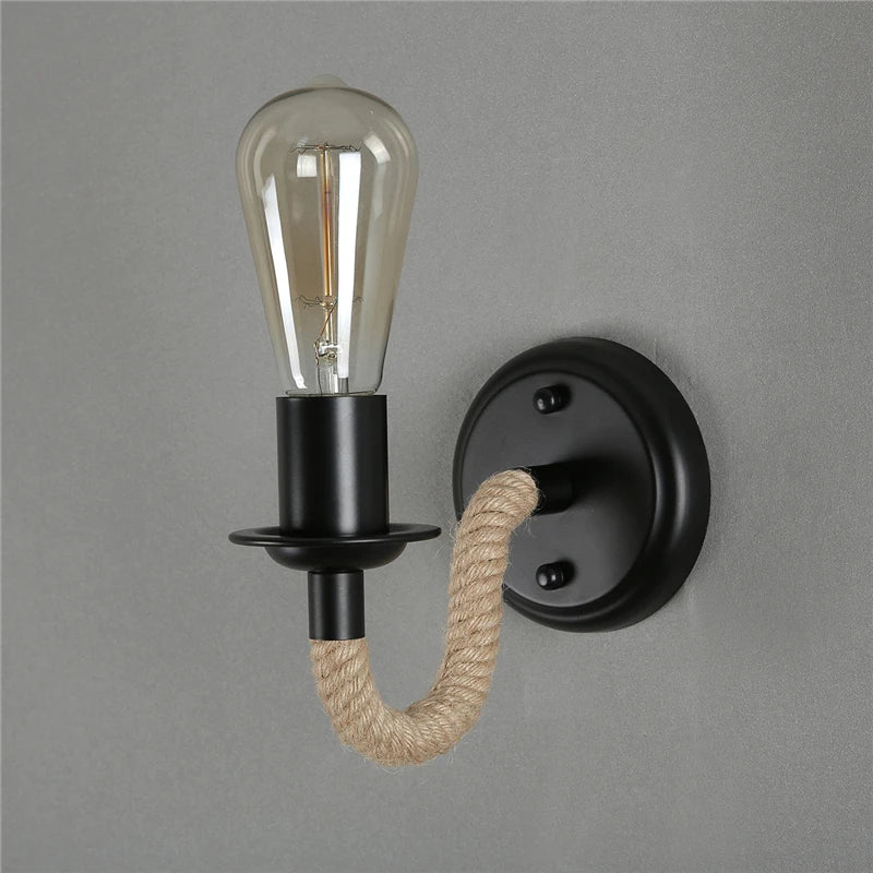 Vintage Rope Sconce, view 4