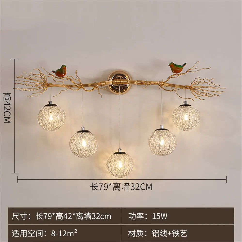 Bird Nest Wall Light, view 11
