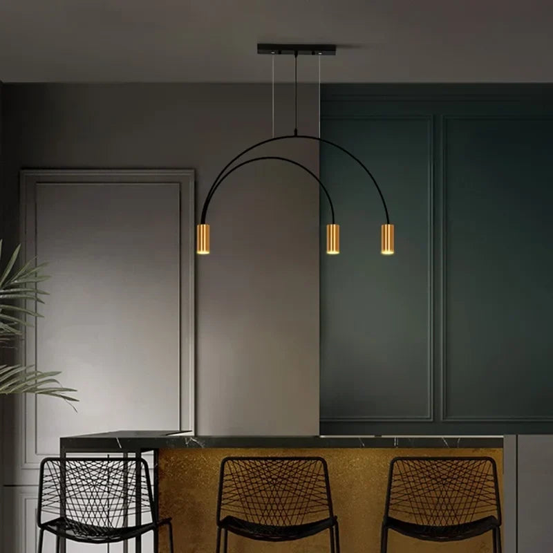 Modern Multi-Light Pendant, view 4