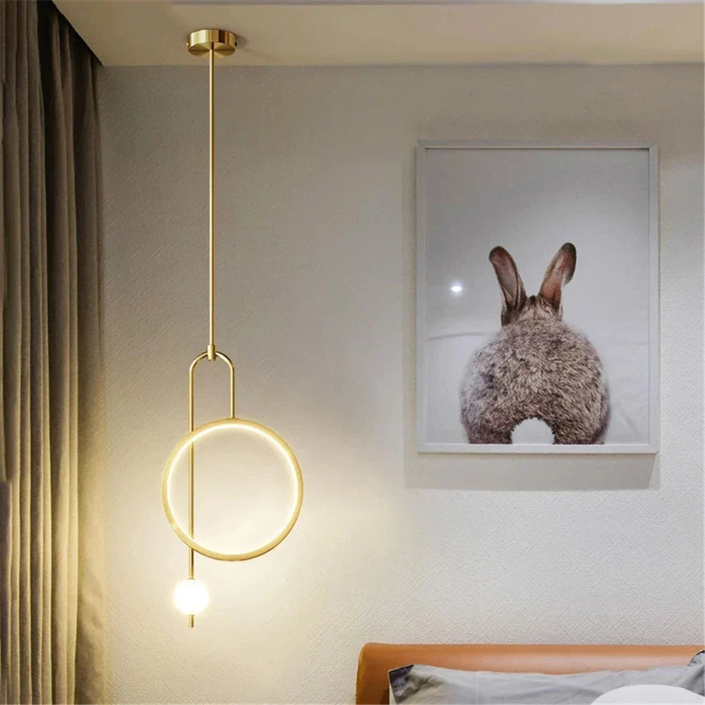Nordic LED Ring Pendant, view 4