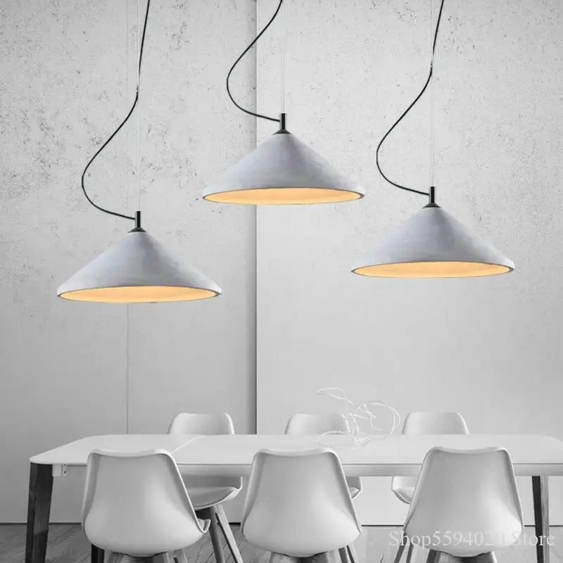 Concrete loft pendant