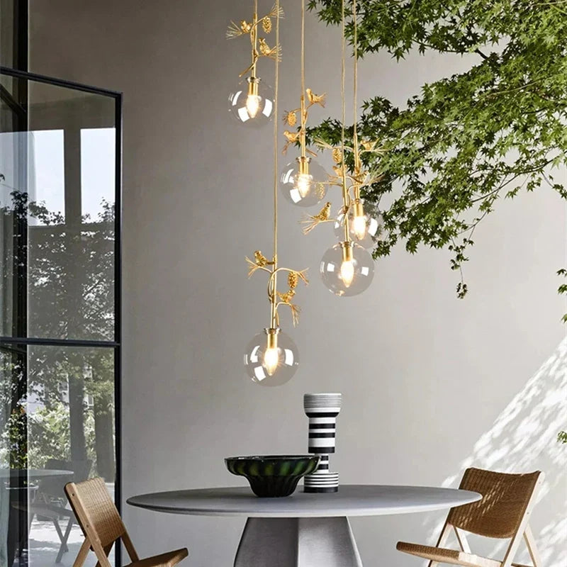 Modern Glass Chandelier, view 4