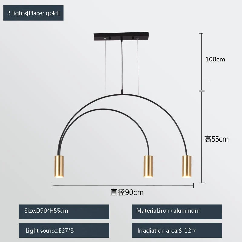 Modern Multi-Light Pendant, view 25