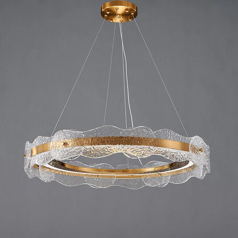 Postmodern Copper Glass Pendant, view 3