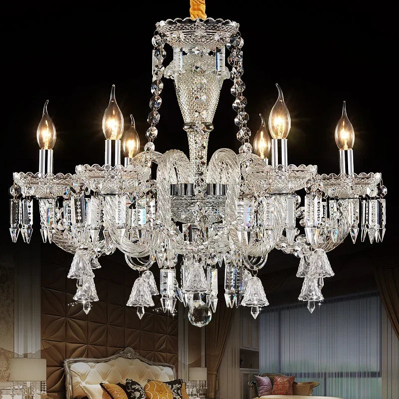 Modern glass chandelier