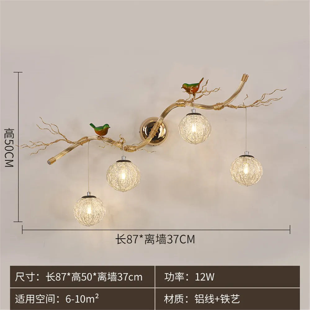 Bird Nest Wall Light, view 10