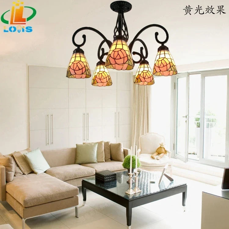 Floral flush mount