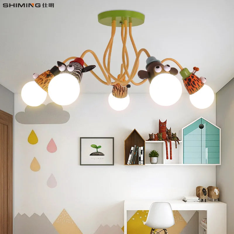 Balloon pendant in a kids' bedroom