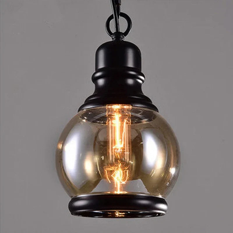 Vintage Glass Bar Pendant, view 9