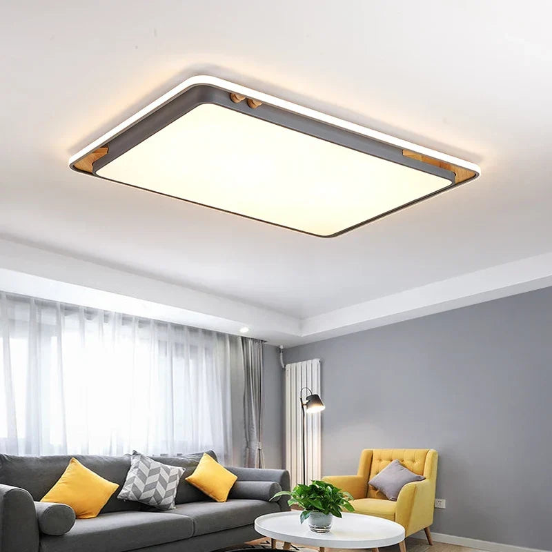 Gray LED flush mount