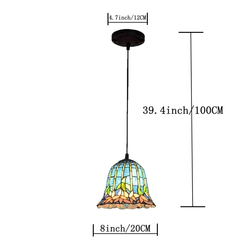 Antique glass lamp