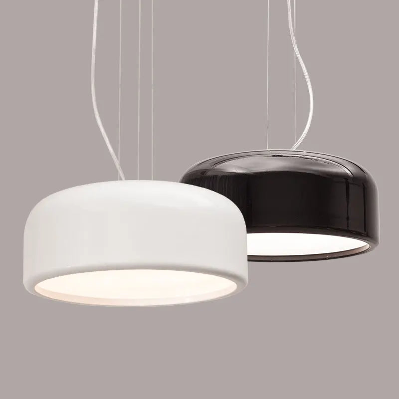 Round aluminum pendant