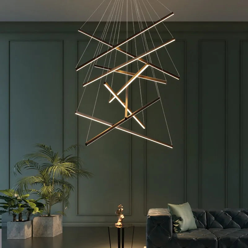 Long hall chandelier