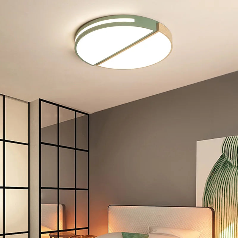 Gray green flush mount