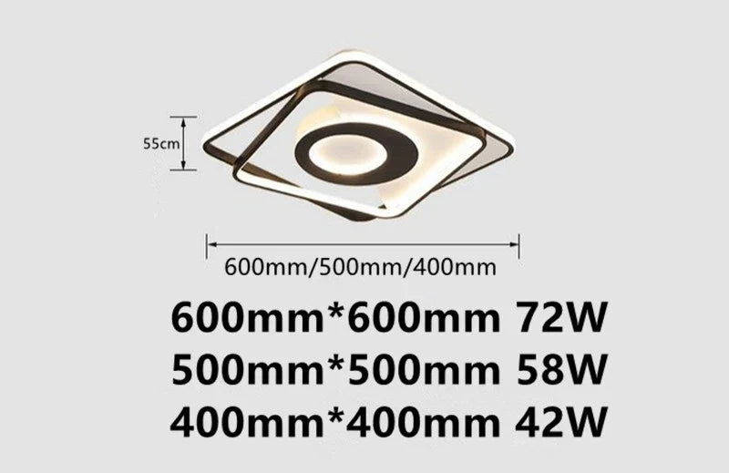 White LED flush mount