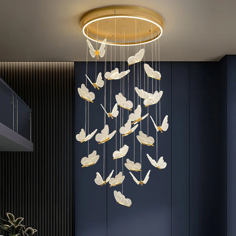 Spiral chandelier