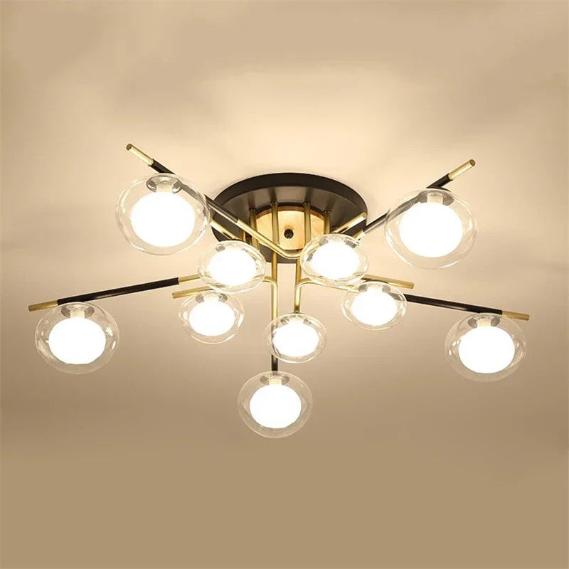 Nordic glass ceiling light