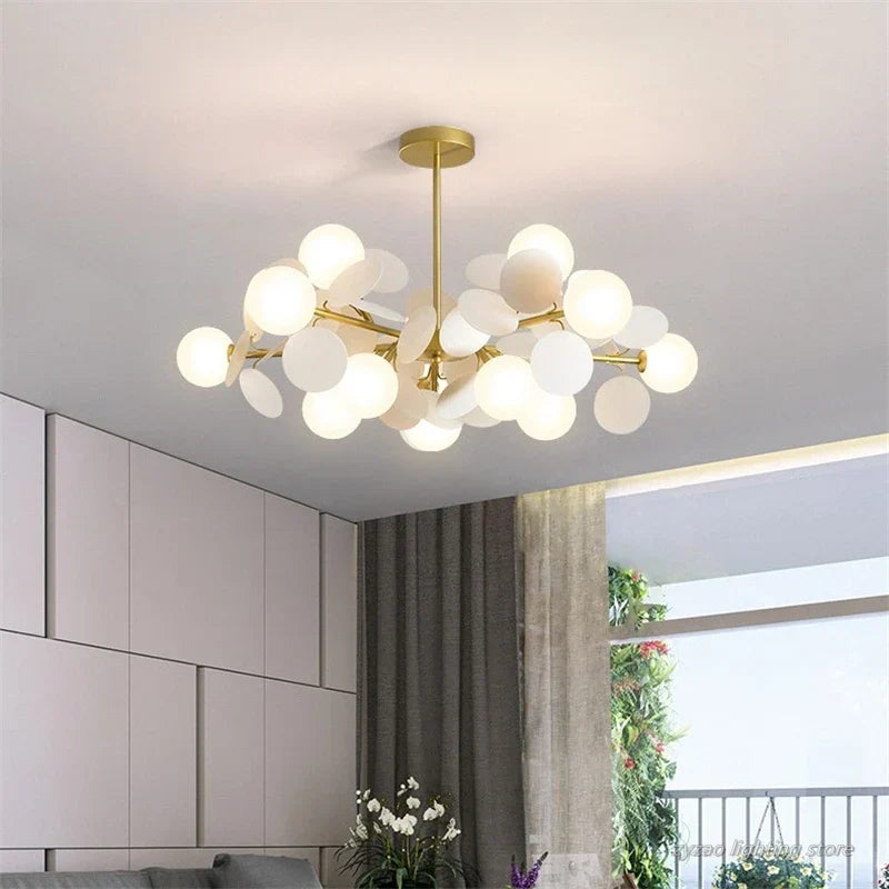 Acrylic Flower LED Chandelier, view 3