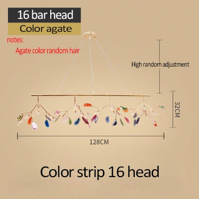 Colored Agate Chandelier, view 14