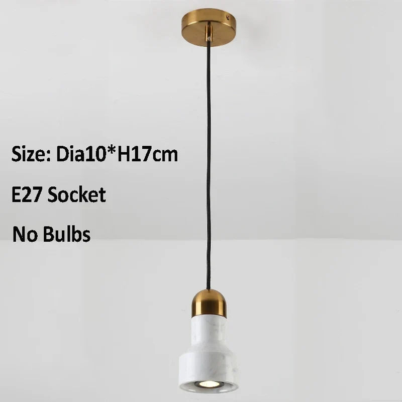Modern Marble Mini Pendant, view 8