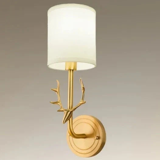 Brass Deer Head Light, view 8