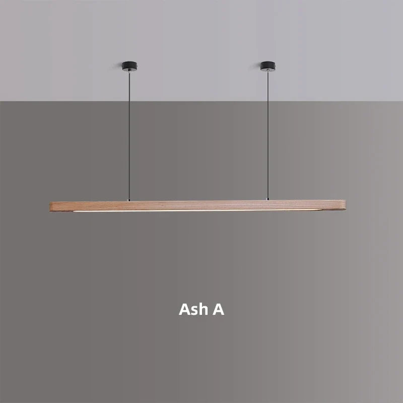 Wood Linear LED Pendant, view 10