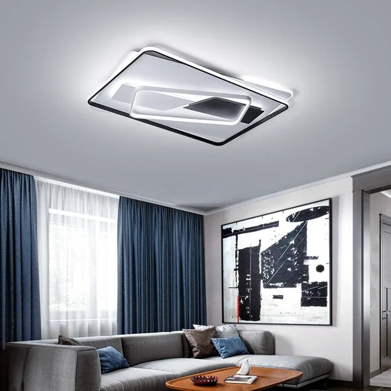 Luxury black flush mount