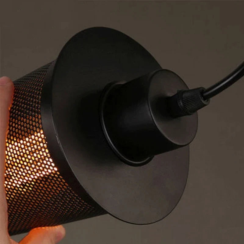 Industrial Black LED Pendant, view 5