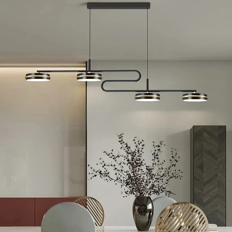 Remote LED chandelier