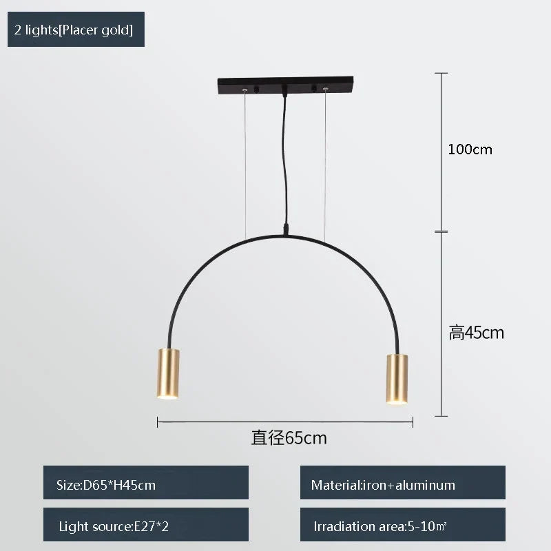 Modern Multi-Light Pendant, view 24