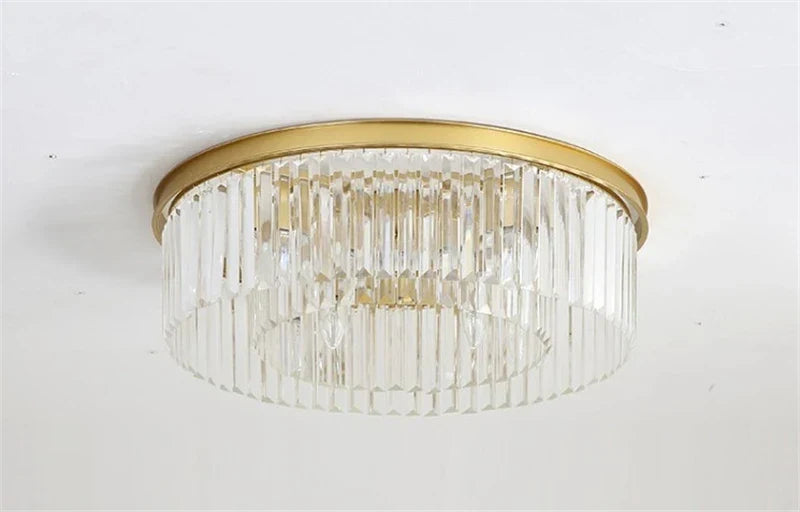 Gold E27 flush mount